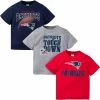 NFL 3-Pack Baby & Toddler Boys Patriots Short Sleeve Shirts