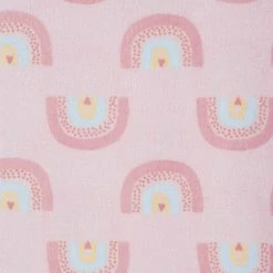 Gerber® 5-Pack Baby Girls Pink Rainbow Flannel Receiving Blankets