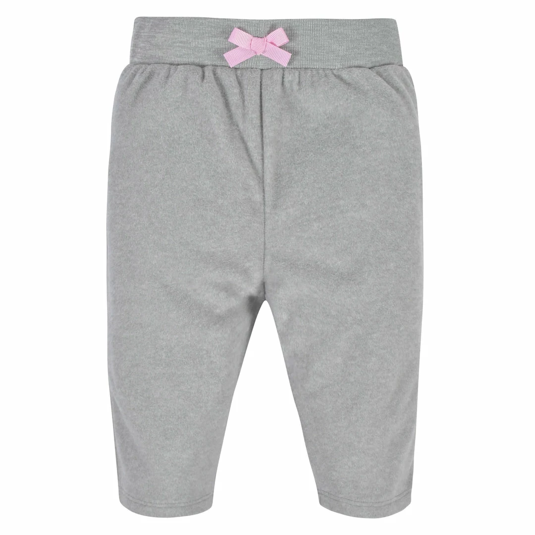 Best Sale ⌛ Gerber® 4-Pack Baby 👧 Girls Pink, Gray, & Black Microfleece Pants 🤩 4 Gerber® 4-Pack Baby Girls Pink, Gray, & Black Microfleece Pants