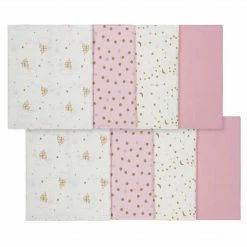 Gerber® 8-Pack Baby Girls Castle Burp Cloths BabyPreemie - 24M