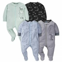 Gerber® 4-Pack Baby Boys Bear Sleep 'N Plays
