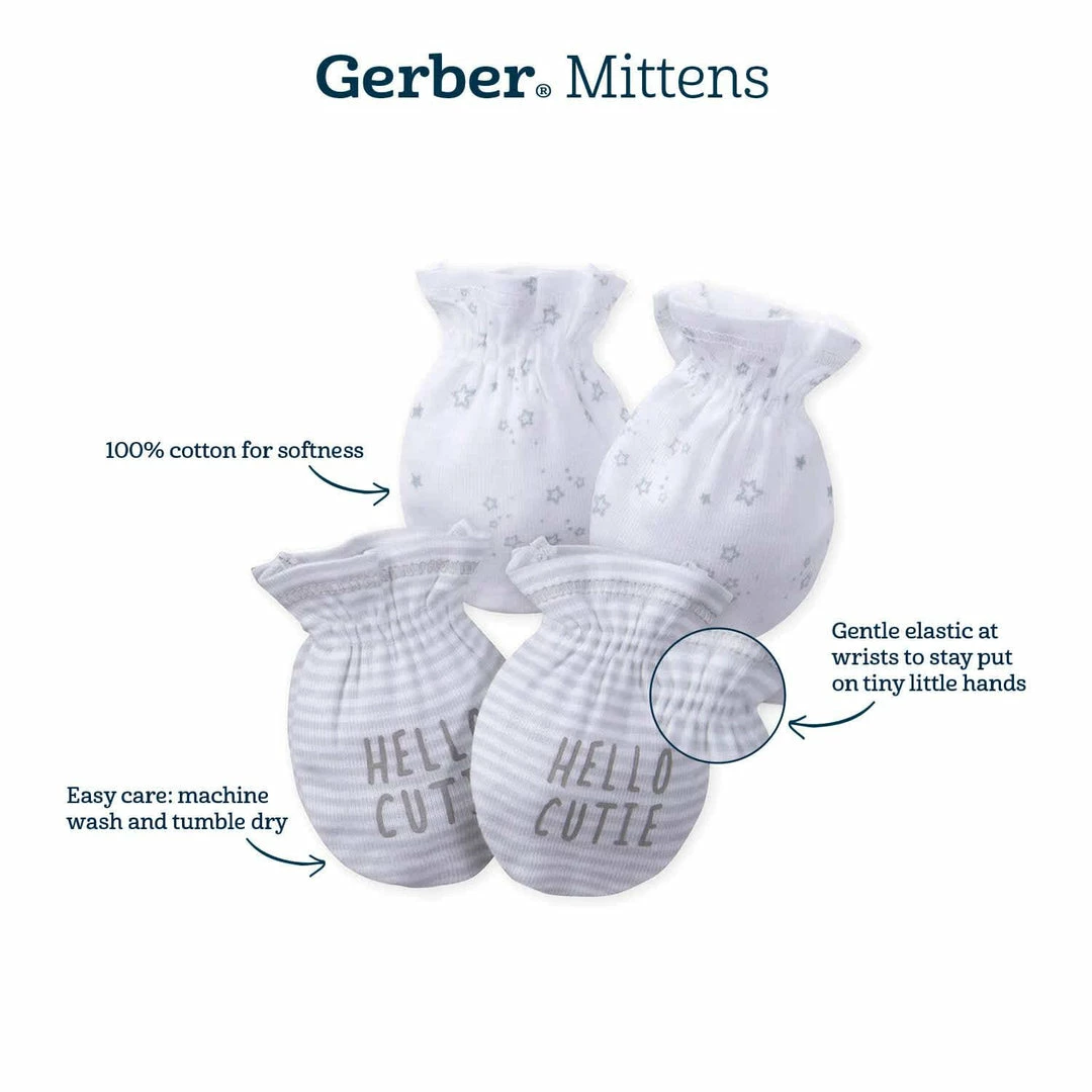 Discount 🥰 Gerber® BabyPreemie - 24M 8-Pack Baby Neutral Light Pink No Scratch Mittens ✔️ 4 Gerber® BabyPreemie - 24M 8-Pack Baby Neutral Light Pink No Scratch Mittens