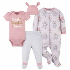 Gerber® BabyPreemie - 24M 4-Piece Baby Girls Bunny Ballerina Outfit Set
