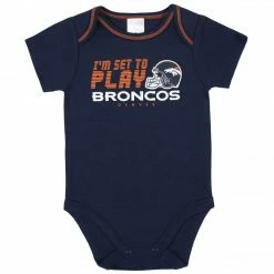 NFL Denver Broncos 3-Piece Baby Boys Bodysuit, Sleep 'N Play, And Cap Set