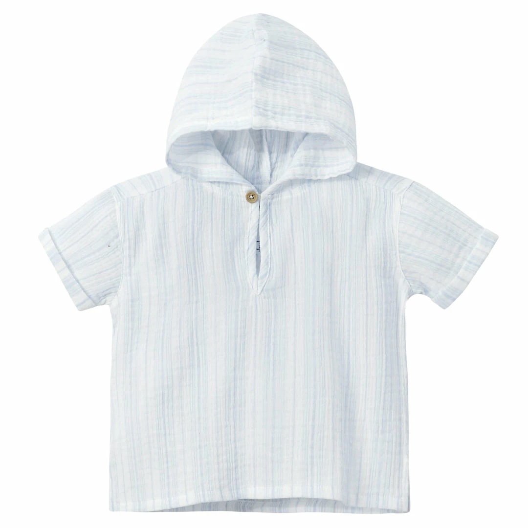 Outlet ✔️ Gerber® Kids Infant & Toddler Neutral Striped Gauze Hoodie BabyPreemie - 24M 🧨 2 Gerber® Kids Infant & Toddler Neutral Striped Gauze Hoodie BabyPreemie - 24M