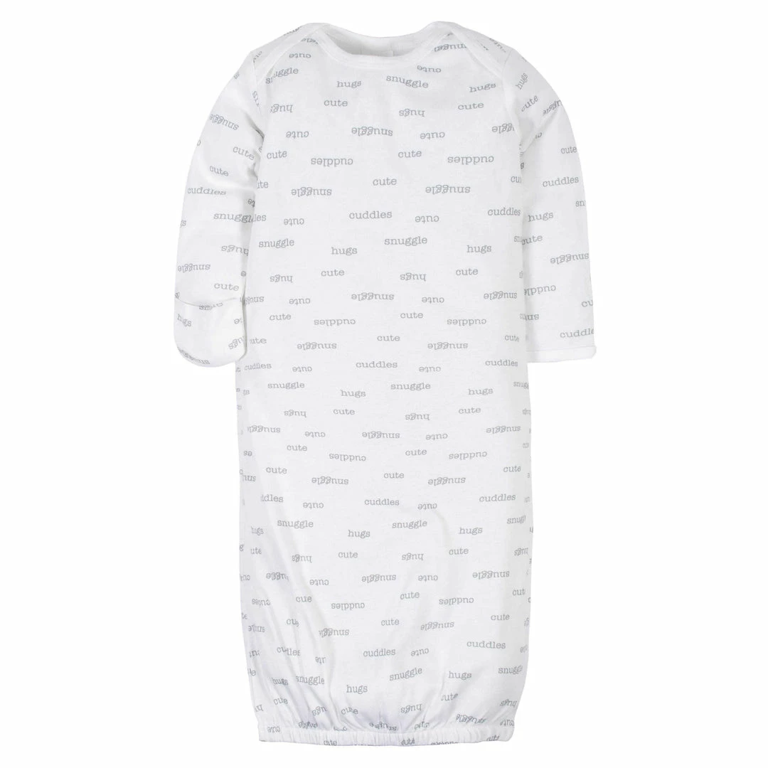 Cheapest 🌟 Gerber® 4-Pack Baby Neutral Hugs Gowns BabyPreemie - 24M ✔️ 3 Gerber® 4-Pack Baby Neutral Hugs Gowns BabyPreemie - 24M