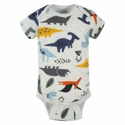 Best Pirce 🧨 Gerber® 5-Pack Baby Boys Dino Short Sleeve Onesies® Bodysuits BabyPreemie - 24M ⭐ 11 Gerber® 5-Pack Baby Boys Dino Short Sleeve Onesies® Bodysuits BabyPreemie - 24M