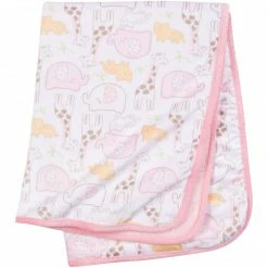 Gerber® BabyPreemie - 24M Girls Safari Animals Plush Blanket