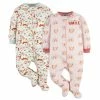 Gerber® BabyPreemie - 24M 2-Pack Baby Girls Fox & Smile Sleep 'n Plays