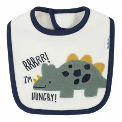 Gerber® 4-Pack Baby Boys Dino Bibs
