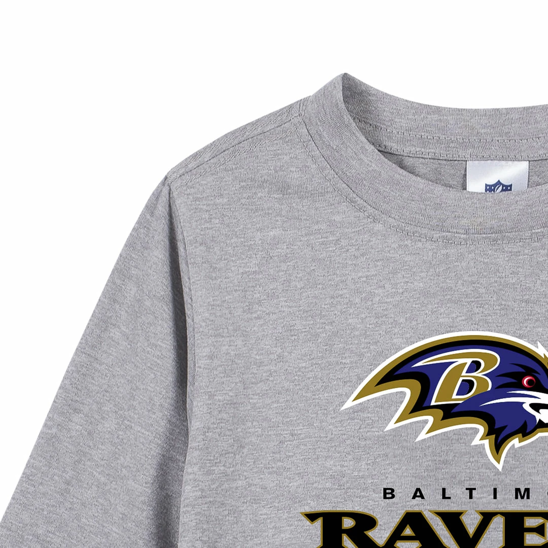 Cheap ⌛ NFL Toddler2T - 5T Baltimore Ravens Boys Long Sleeve Tee 👕 Shirt 🤩 4 NFL Toddler2T - 5T Baltimore Ravens Boys Long Sleeve Tee Shirt