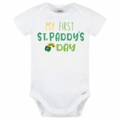 Gerber® BabyPreemie - 24M Baby Neutral "My 1st St Paddy's Day" Short Sleeve Onesies® Bodysuit