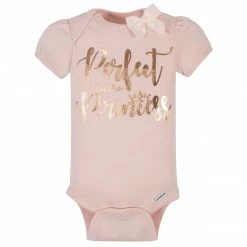Gerber® BabyPreemie - 24M 5-Pack Baby Girls Princess Organic Onesies® Bodysuits