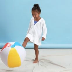 Gerber® See What's New Baby & Toddler Girls White Zipper Hoodie Terry Coverup