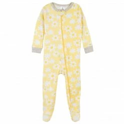 Cheapest 🛒 Gerber® See What's New 2-Pack Baby & Toddler 👧 Girls Lemon Squeeze Snug Fit Footed Cotton Pajamas 👏 11 Gerber® See What's New 2-Pack Baby & Toddler Girls Lemon Squeeze Snug Fit Footed Cotton Pajamas