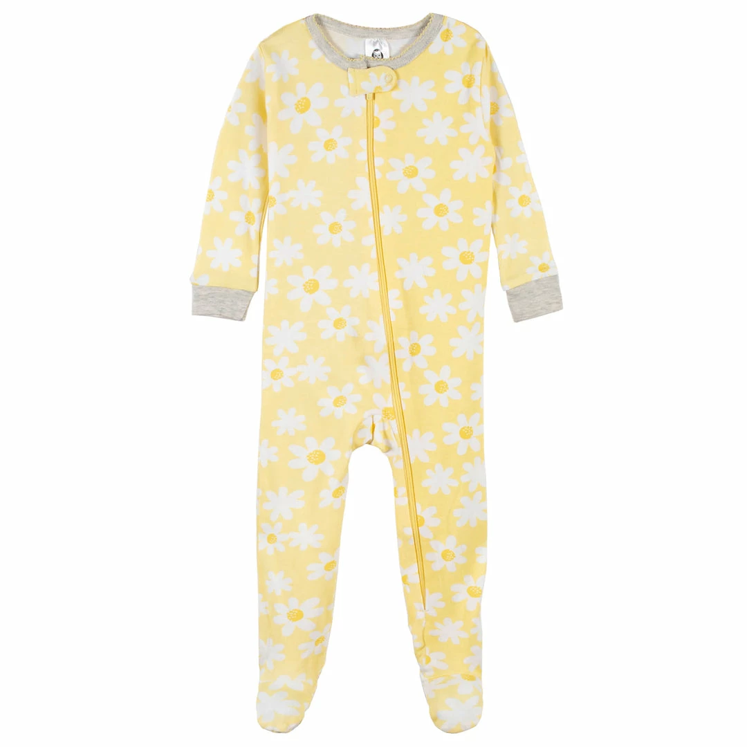 Cheapest 🛒 Gerber® See What's New 2-Pack Baby & Toddler 👧 Girls Lemon Squeeze Snug Fit Footed Cotton Pajamas 👏 4 Gerber® See What's New 2-Pack Baby & Toddler Girls Lemon Squeeze Snug Fit Footed Cotton Pajamas
