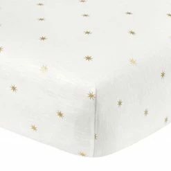Just Born By Gerber® Baby Neutral Gold Burst Jersey Knit Crib Sheet