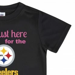 Hot Sale โจ NFL Pittsburgh Steelers ๐ง Girls Short Sleeve Tee ๐ Shirt ๐ 6 NFL Pittsburgh Steelers Girls Short Sleeve Tee Shirt