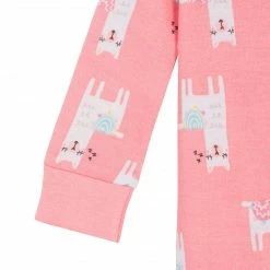 Gerber® 4-Pack Baby & Toddler Girls Llamas & Love Snug Fit Footed Cotton Pajamas BabyPreemie - 24M