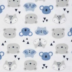 Gerber® 5-Pack Baby Boys Critters Flannel Receiving Blankets BabyPreemie - 24M