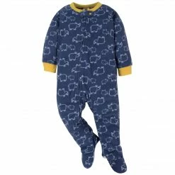 Gerber® BabyPreemie - 24M 2-Pack Baby Boys Zoo & Rhino Fleece Pajamas