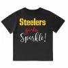 NFL Pittsburgh Steelers Girls Sparkle Short Sleeve Tee