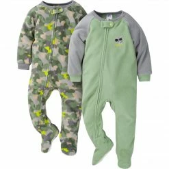 Gerber® BabyPreemie - 24M 2-Pack Baby & Toddler Boys Camo Fleece Pajamas
