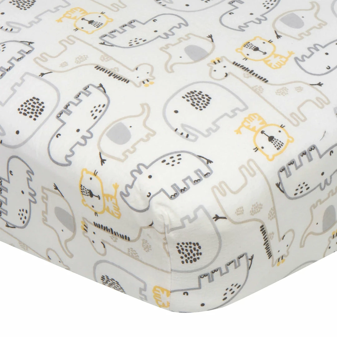 Deals ✨ Gerber® Boys Safari Animals Fitted Crib Sheet Toddler Boy 🔥 1 Gerber® Boys Safari Animals Fitted Crib Sheet Toddler Boy