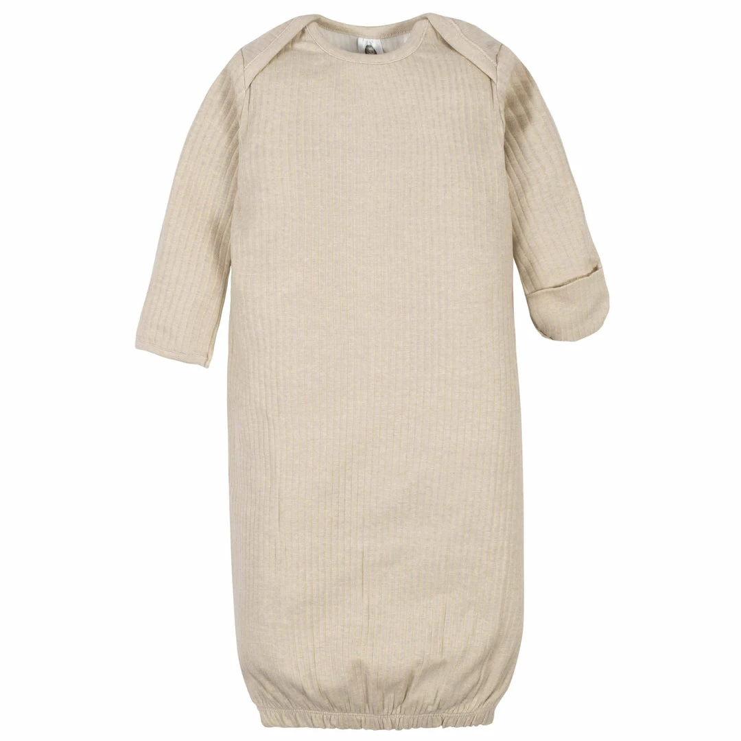 Flash Sale ⭐ Gerber® 4-Piece Organic Baby Boys Jungle Gowns & Caps 🌟 3 Gerber® 4-Piece Organic Baby Boys Jungle Gowns & Caps