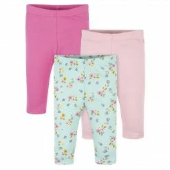 Gerber® 3-Pack Baby Girls Floral & Pink Leggings BabyPreemie - 24M