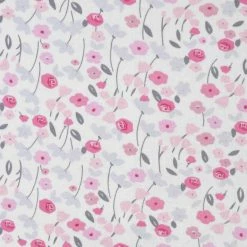 Gerber® BabyPreemie - 24M 2-Piece Baby Girls Comfy Stretch Roses & Bunnies Gown & Cap Set