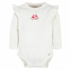 Outlet 🎉 Gerber® See What's New 3-Piece Baby 👧 Girls Pink Garden Onesies® Bodysuit, Pants & Headband Set 😍 10 Gerber® See What's New 3-Piece Baby Girls Pink Garden Onesies® Bodysuit, Pants & Headband Set