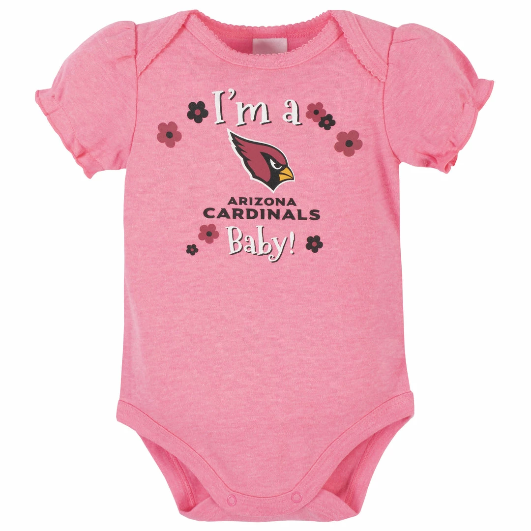 Best reviews of ๐ฏ NFL Arizona Cardinals Baby ๐ง Girls Short Sleeve Bodysuits ๐ 4 NFL Arizona Cardinals Baby Girls Short Sleeve Bodysuits