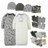 Gerber® 16-Piece Baby Boys Bear Gown, Mitten, Cap, & Sock Set