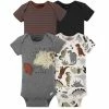 Gerber® 4-Pack Baby Boys Dino Short Sleeve Onesies® Bodysuits