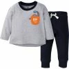 Gerber® 2-Piece Baby Boys Dino-Mite Long Sleeve Shirt & Jogger Pants Set BabyPreemie - 24M