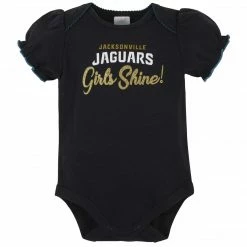 NFL BabyPreemie - 24M Jacksonville Jaguars Baby Girls Short Sleeve Bodysuits