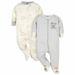 Gerber® Organic 2-Pack Baby Boys Safari Sleep 'N Plays