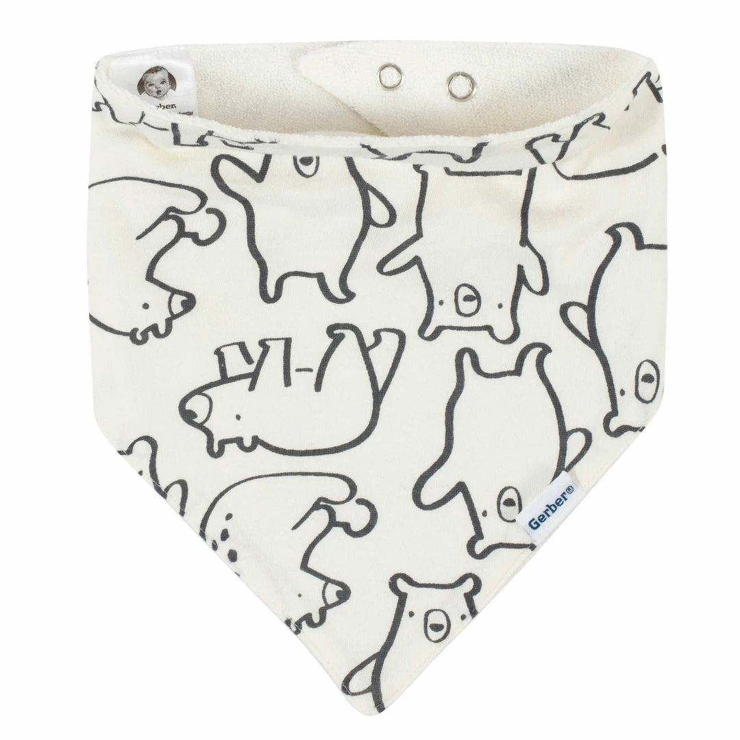 Best deal ❤️ Gerber® 4-Pack Baby Boys Bear Bandana Bibs BabyPreemie - 24M 👏 5 Gerber® 4-Pack Baby Boys Bear Bandana Bibs BabyPreemie - 24M