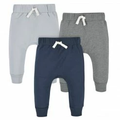 Gerber® 3-Pack Baby & Toddler Boys Navy & Gray Premium Jogger