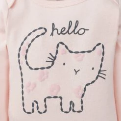 Gerber® BabyPreemie - 24M 3-Piece Baby Girls Purrfectly Cute Onesies® Bodysuit, Pant, & Cap Set