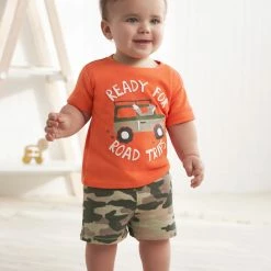 Wholesale 🤩 Gerber® See What's New 4-Piece Infant & Toddler Boys Camping Fun Tees, Shorts & Pants Set 🎁 12 Gerber® See What's New 4-Piece Infant & Toddler Boys Camping Fun Tees, Shorts & Pants Set