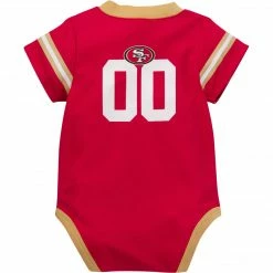 NFL Baby Boys 49Ers Short Sleeve Jersey Bodysuit BabyPreemie - 24M