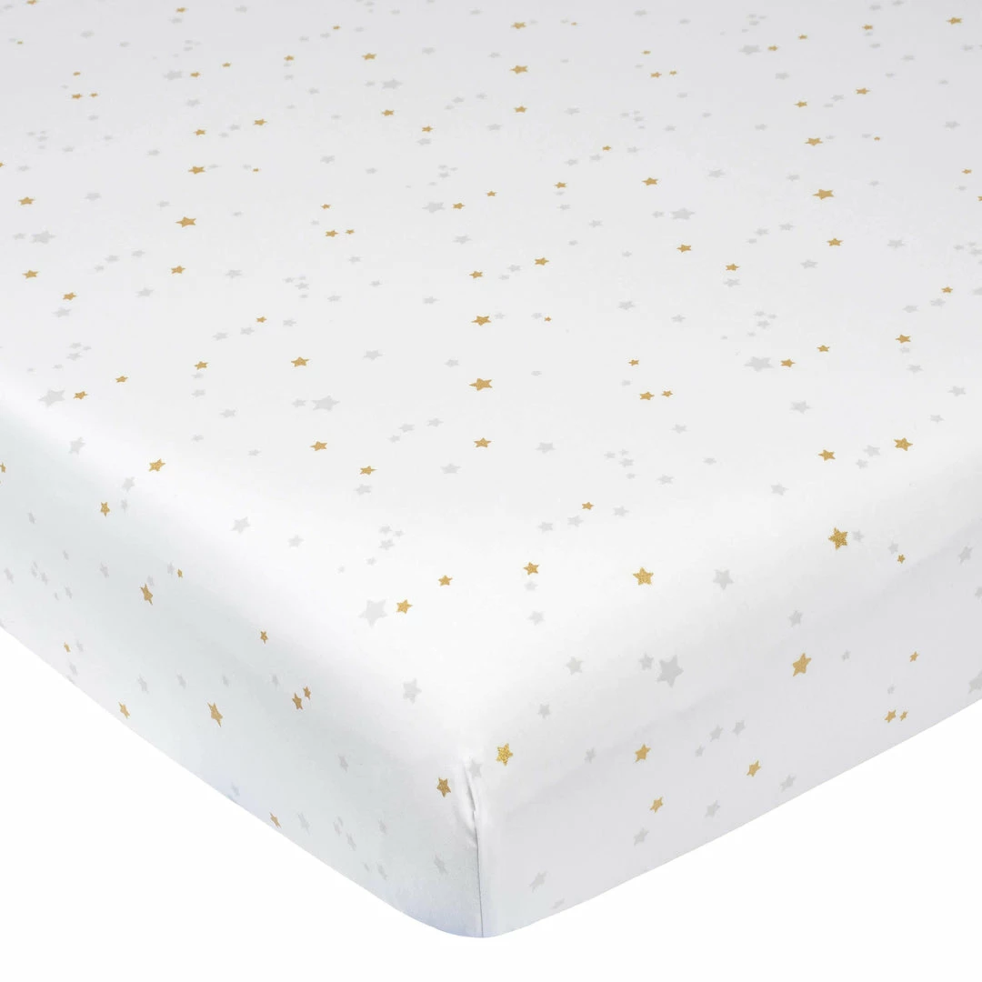 Brand new 🎉 Just Born By Gerber® 3-Piece Baby Neutral Sparkle Fitted Crib Sheets & Crib 👗 Skirt Set ⌛ 3 Just Born By Gerber® 3-Piece Baby Neutral Sparkle Fitted Crib Sheets & Crib Skirt Set