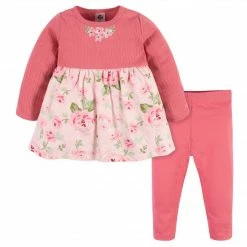 Gerber® BabyPreemie - 24M 2-Piece Baby & Toddler Girls Feelin' Floral Dress & Legging Set