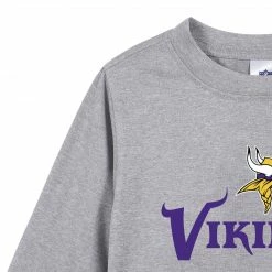 Deals 👏 NFL Minnesota Vikings Boys Long Sleeve Tee 👚 Shirt Toddler2T - 5T ⭐ 7 NFL Minnesota Vikings Boys Long Sleeve Tee Shirt Toddler2T - 5T