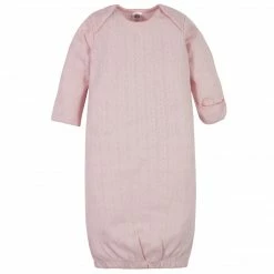 Gerber® 4-Piece Organic Baby Girls Floral Gowns & Caps