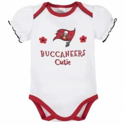 NFL Tampa Bay Buccaneers Baby Girls Short Sleeve Bodysuits
