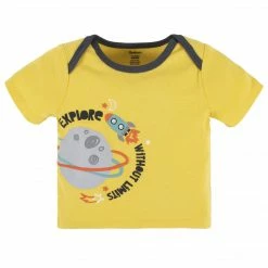 Gerber® 4-Piece Baby Boys Blast Off Onesies® Bodysuit, Tee, Shorts & Pant Set See What's New