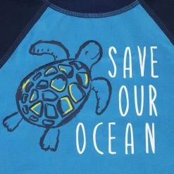 Gerber® See What's New 2-Piece Baby & Toddler Boys Sea Friends Rash Guard & Swim Trunks Set